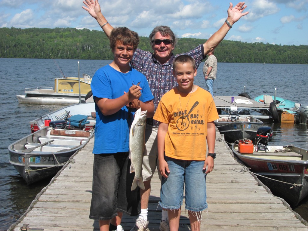 Back on Shore with a Lake Trout